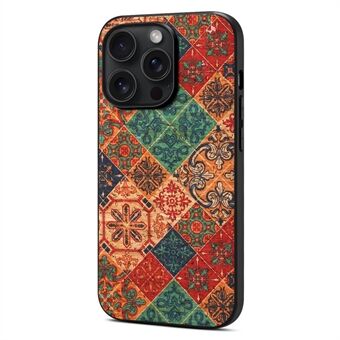 Voor iPhone 15 Pro Hoesje met Seizoensgebonden Bloemen Thema Telefoonhoesje