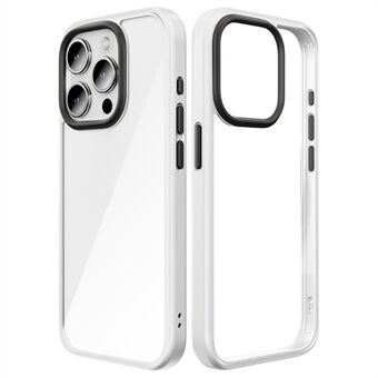 ROCK Voor iPhone 15 Pro Hoesje TPU+PC Krasbestendige Transparante Paneel Telefoon Achterkant Cover