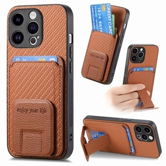 C1-11 voor iPhone 15 Pro telefoonhoesje met kaartsleuven en ondersteuning voor magnetische autohouder.