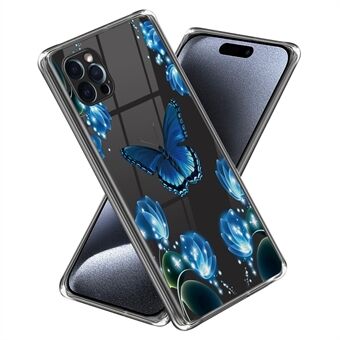 Voor iPhone 15 Pro Telefoonhoesje Patroonafdrukken Zachte TPU Achterkant