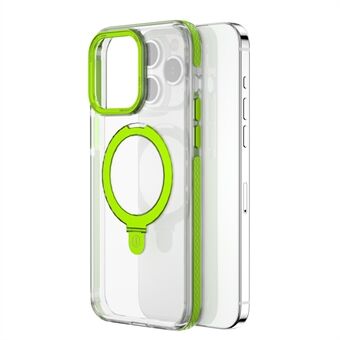 WIWU JKK-015 Hoesje voor iPhone 15 Pro TPU+PC+TPE met Kickstand Telefoonhoesje Compatibel met MagSafe