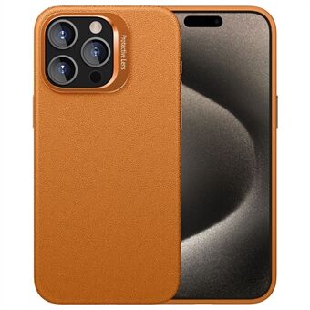 Voor iPhone 15 Pro telefoonhoesje TPU+PC slankpassend hoesje met lensframe en standaard.