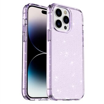 Voor iPhone 15 Pro Max Sparkly Glitter Beschermhoes Harde PC + Zachte TPU Krasbestendige Telefoonhoes