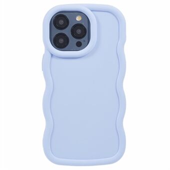 XL-serie voor iPhone 15 Pro Max hoesje Solide kleur TPU telefoonhoes met golf frame.