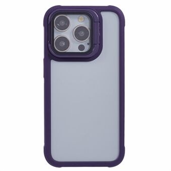 Voor iPhone 15 Pro Max hoesje TPU+PC telefoonhoesje Camera Bescherming Kickstand Schokbestendig
