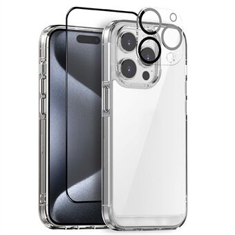 NORTHJO Voor iPhone 15 Pro Max Hoesje PC+TPU Telefoonhoesje 3-in-1 Mobiele Accessoires Set