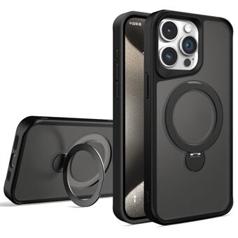 Voor iPhone 15 Pro Max Hoesje compatibel met MagSafe PC+TPU Kickstand Telefoonhoesje.