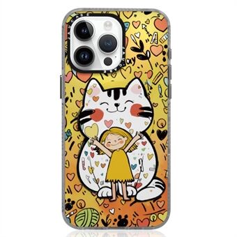 JAUCASE Voor iPhone 15 Pro Max Compatibel met MagSafe Telefoonhoes Cartoon Kat PC+TPU Cover