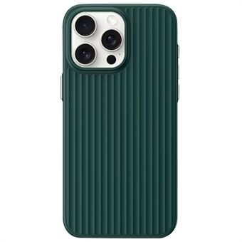 Voor iPhone 15 Pro Max mobiele telefoonhoes Corrugated Texture Skin-Touch PC Cover.