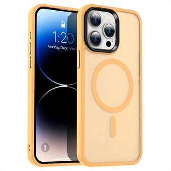 Voor iPhone 15 Pro Max Case TPU+PC Huid-touch Telefoonhoes Compatibel met MagSafe