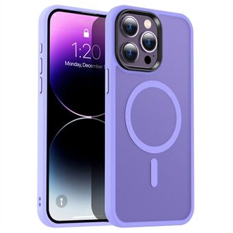 iPhone 15 Pro Max Hoes TPU+PC Huid-touch Telefoonhoes Compatibel met MagSafe