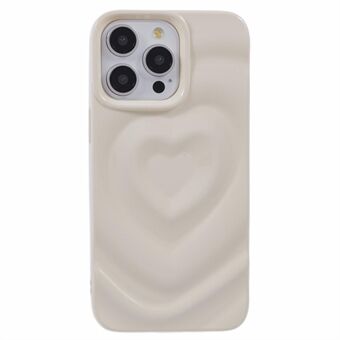 WT-serie voor iPhone 15 Pro Max Hoesje Schokbestendige TPU Telefoonhoes Creatief Hartgolvenpatroon