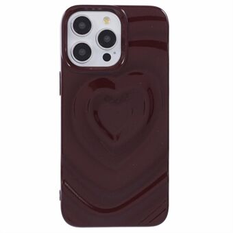 WT Series Voor iPhone 15 Pro Max Hoes Schokbestendige TPU Telefoonhoes Creatief Hartgolfpatroon
