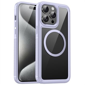 Voor iPhone 15 Pro Max Hoesje TPU+Acryl Transparante Telefoonhoes Compatibel met MagSafe