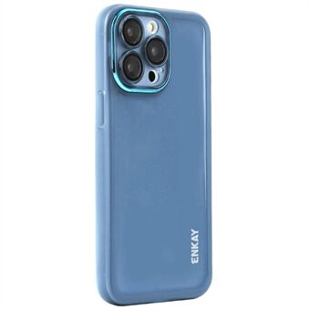 ENKAY HAT PRINCE Voor iPhone 15 Pro Max Hoes Matte TPU Telefoonhoes met Lensfilm