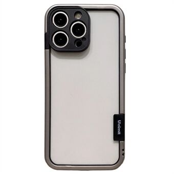 WOLMTT Voor iPhone 15 Pro Max Hoes Kleurrijk Frame Zachte TPU Transparante Telefoonhoes