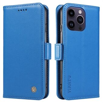 YIKATU YK-003 Voor iPhone 15 Pro Max PU Lederen Portemonnee Hoesje met Magneetsluiting en Telefoonstandaard