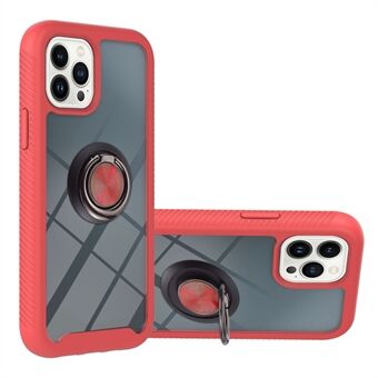 YB PC-serie-5 Ring Kickstand telefoonhoesje voor iPhone 15 Pro Max, PC+TPU beschermhoesje.