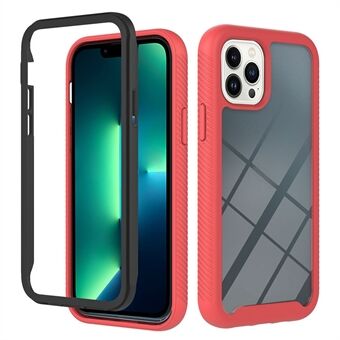 YB PC-serie-3 voor iPhone 15 Pro Max PC+TPU heldere telefoonhoesje met anti-val achterkant.