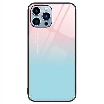 Voor iPhone 15 Pro Max patroon afdrukken gehard glas hoesje PC+TPU beschermende telefoonhoes.
