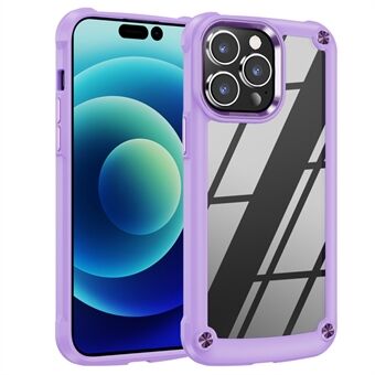 PC + TPU Telefoonhoesje voor iPhone 15 Pro Max Anti-vallegering Lensframe Beschermende Telefoonhoes