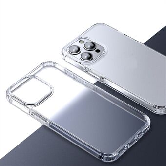 Voor de iPhone 15 Pro Max Matte-serie, een krasbestendige PC+TPU-telefoonhoes. Beschermt de achterkant van je telefoon.