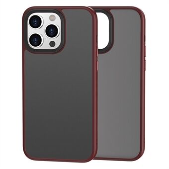 Voor de iPhone 15 Pro Max Hybride PC+TPU Telefoonhoesje met Matte Afwerking voor een Huidachtig Gevoel op de Achterkant.