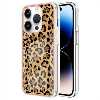 YB IMD Serie-19 Stijl D  Elektroplaterend telefoonhoesje voor iPhone 15 Pro Max IMD Patroon 2.0mm TPU telefoonhoesje.