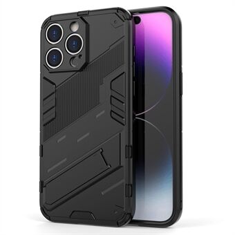 Kickstand Telefoonhoesje voor iPhone 15 Pro Max, Telefoonhoesje met Valbescherming PC+TPU Achterschelp