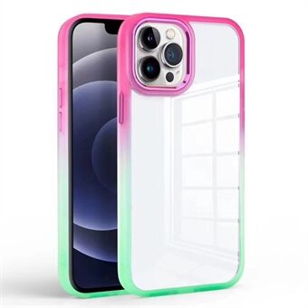 Voor iPhone 15 Pro Max Gradient Color Design Telefoonhoesje Anti-Kras TPU + PC Transparante Cover