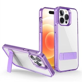 G Style voor iPhone 15 Pro Max Krasbestendige Kickstand TPU + Acryl Hoesje Telefoonhoesje