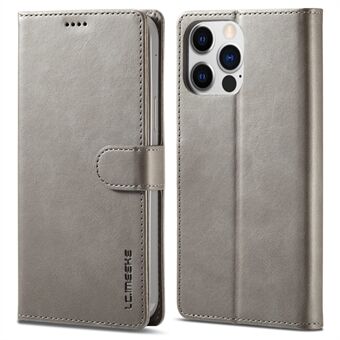 LC.IMEEKE voor iPhone 15 Pro Max Portemonneehoesje Kalfsleer textuur Opvouwbaar standaard PU lederen fliphoesje