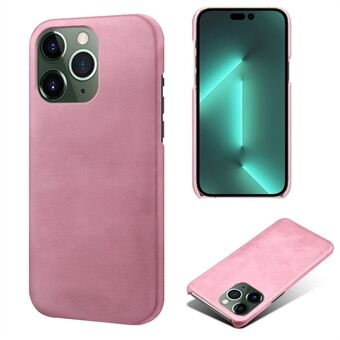 Voor iPhone 15 Pro Max PU-leren cover met harde PC-schelp, anti-kras kalf textuur telefoonhoes.