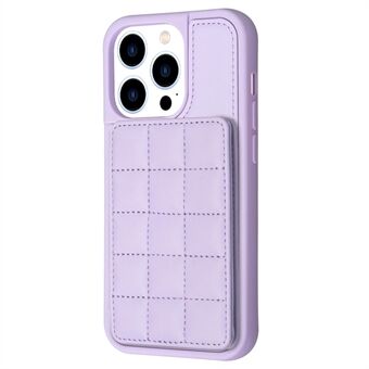 Style-BF24 Achterkant voor iPhone 15 Pro Max, telefoonhoesje van PU-leer gecoat met TPU, met kickstand en kaartsleuven.