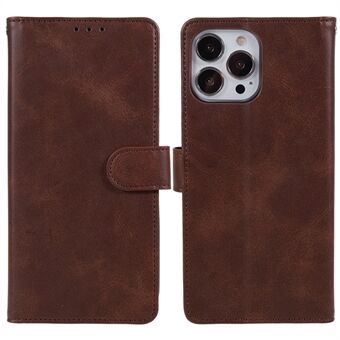 PU-leren portemonneehoesje voor iPhone 15 Pro Max, met runderstructuur, anti-val standaard telefoonhoes.