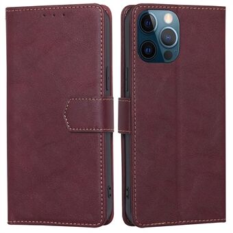 Hoesje met standaard voor de iPhone 15 Pro Max, magnetische sluiting, folio flip PU-leren portemonneehoesje.