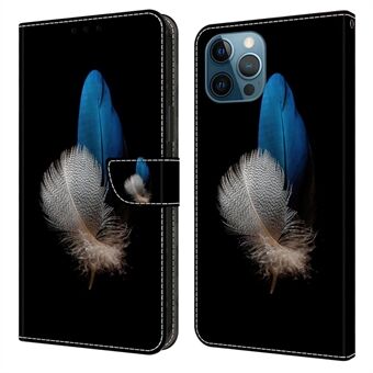Voor iPhone 15 Pro Max 3D Patroon Bedrukte PU Leren Hoesje met Standaard Portemonnee Flip Telefoonhoesje