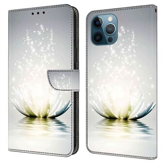 Voor iPhone 15 Pro Max 3D-patroon bedrukte PU-leren hoes met standaard portemonnee flip telefoonhoes.