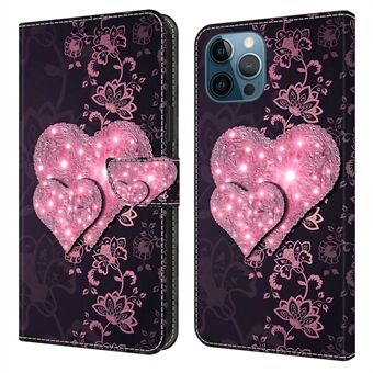 Voor iPhone 15 Pro Max 3D Patroon Gedrukte PU Leren Hoesje met Stand en Portemonnee Flip Telefoonhoesje.