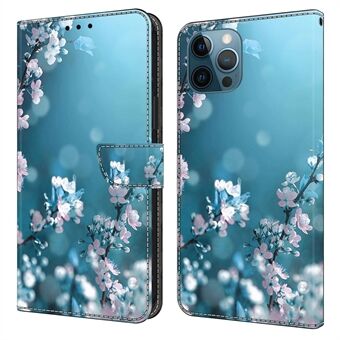 Voor de iPhone 15 Pro Max 3D Patroon Bedrukte PU Leren Hoesje met Stand en Portemonnee Flip Telefoonhoesje