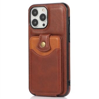 Verticaal Flip Hoesje met Stand voor iPhone 15 Pro Max, PU-leer + TPU Telefoonhoesje