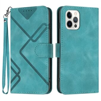 YX0040 Voor iPhone 15 Pro Max Leren Portemonnee Hoesje Bedrukte Flip-standaard Smartphone Cover