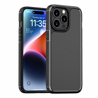 Verdedigingspantser serie voor iPhone 15 Pro Max TPU+PC Schokbestendige Hoes Transparante Achterkant Telefoonhoesje