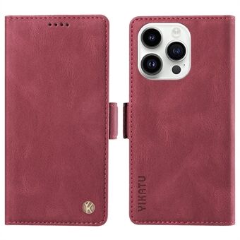 YIKATU YK-005 PU Leren Telefoonhoesje voor iPhone 15 Pro Max, Hoesje met Schokbestendigheid en Portemonnee Standfunctie.