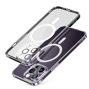 SULADA voor iPhone 15 Pro Max TPU+PC Hoes Compatibel met MagSafe Telefoonhoesje met Lensfilm