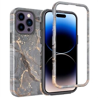 GW03 Stijlvol patroon IMD telefoonhoesje voor iPhone 15 Pro Max, PC + TPU antival telefoonhoesje.