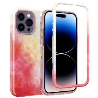GW03 Stijlvol Patroon IMD Telefoonhoesje voor iPhone 15 Pro Max, PC + TPU Anti-val Cover.