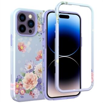 GW03 Stijlvol Patroon IMD Telefoonhoesje voor iPhone 15 Pro Max, PC + TPU Antidrop Telefoonhoesje.