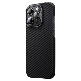 BENKS ultradunne telefoonhoes voor iPhone 15 Pro Max beschermhoes compatibel met MagSafe, gemaakt van 600D Kevlar Aramid Fiber+PC mat materiaal.