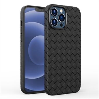 Voor iPhone 15 Pro Max Geweven Textuur Telefoonhoesje Zachte TPU Warmteafvoerende Cover